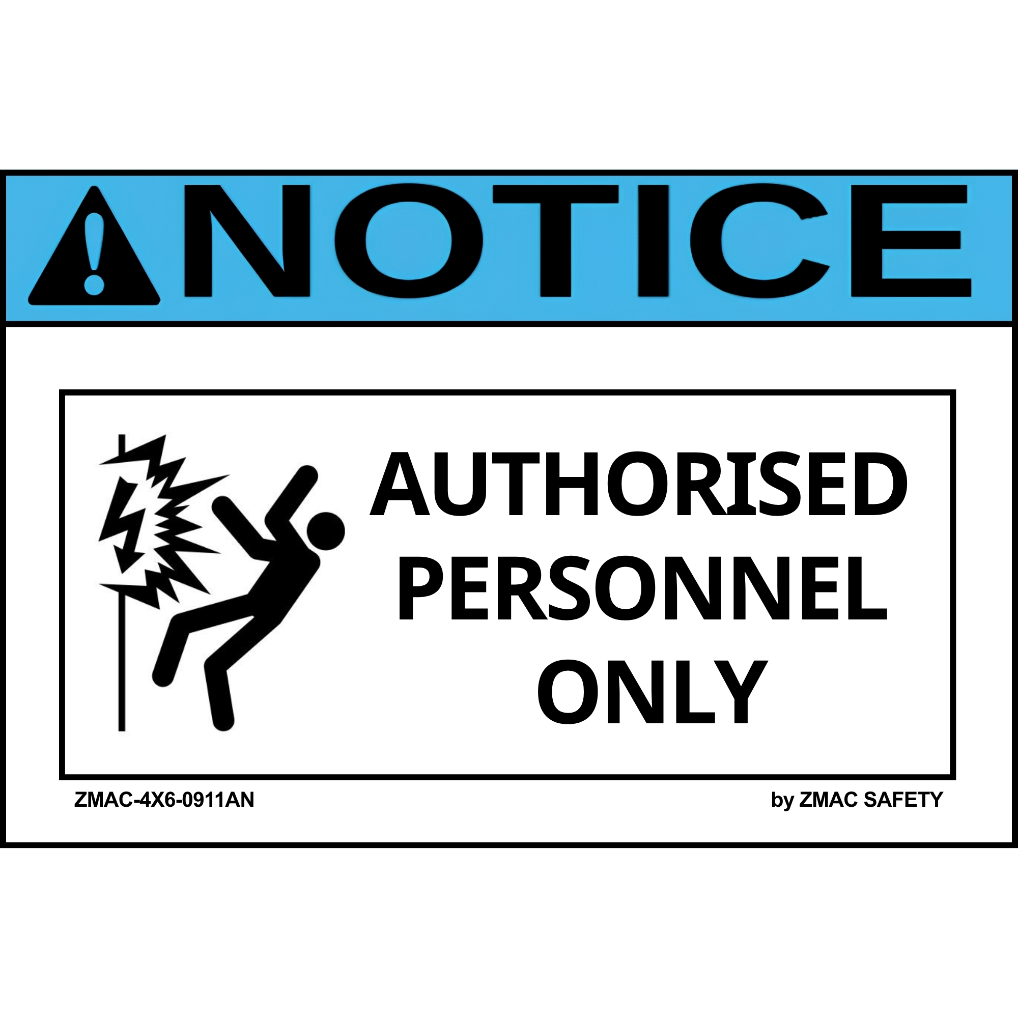 10 Pack 4"X6" Electricians Only Label sticker #0911